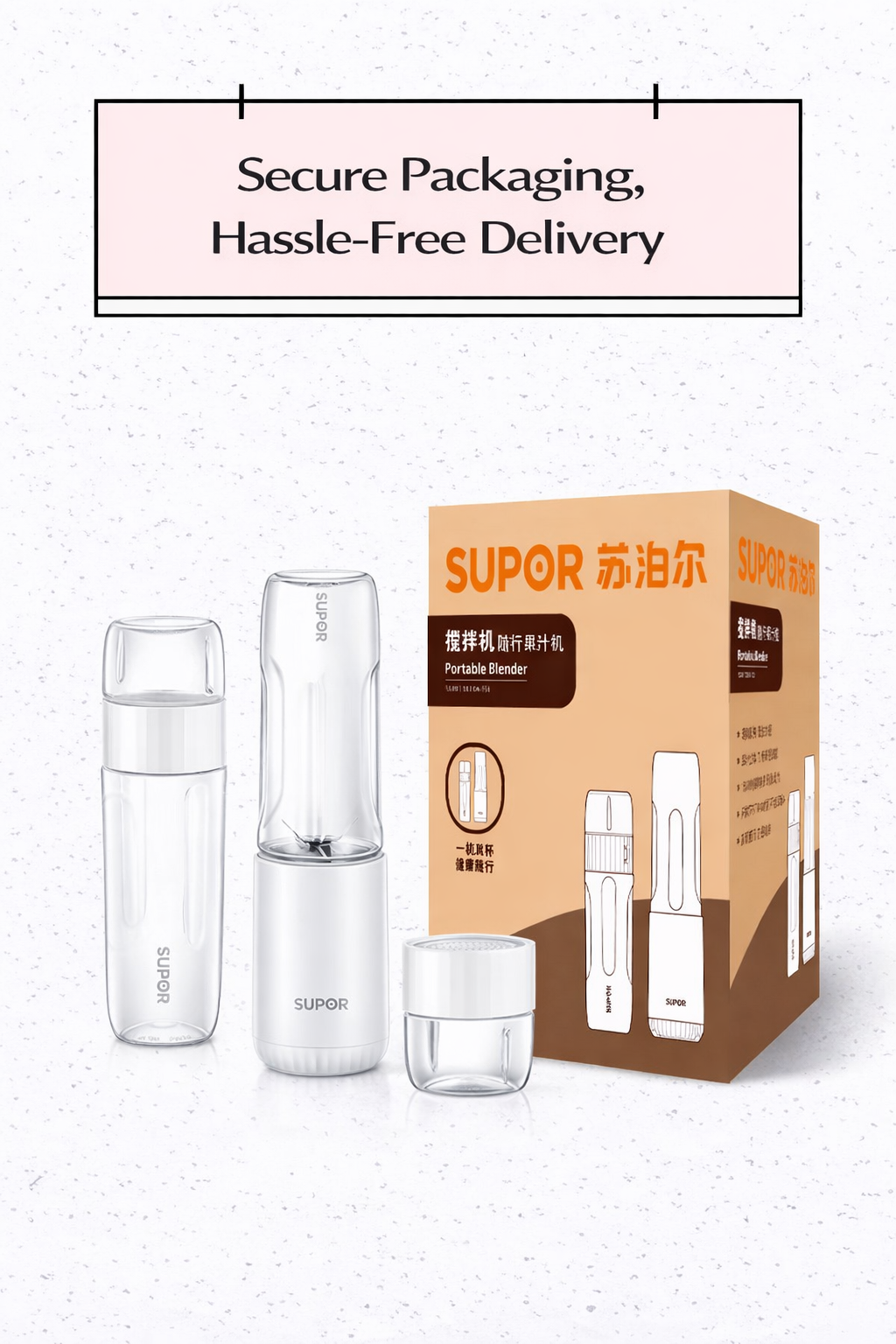 Portable Personal Blender 300ml - USB Rechargeable Smoothie Maker | Model TJE10C-150