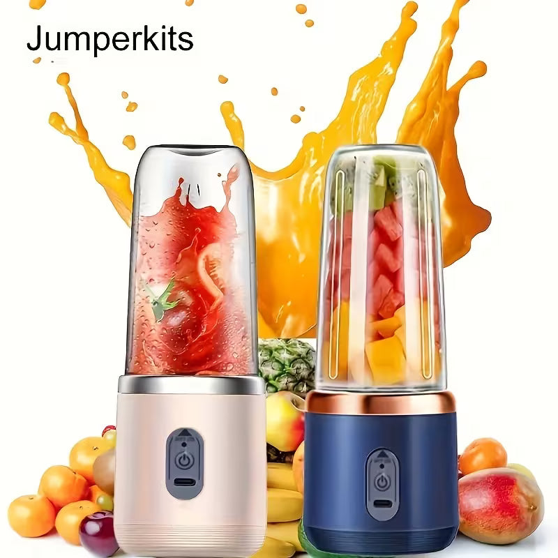 Jumperkits Mini Portable Blender - USB Rechargeable Double Cup Juicer | 300ml