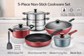 SUPOR UT-SP-003 Non-Stick Cookware Set - 5 Piece Pots & Pans | Gas & Induction Compatible