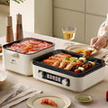 TechBear 2-in-1 Folding Electric Grill & Hot Pot 2100W - Korean BBQ & Shabu Shabu | 4L Capacity