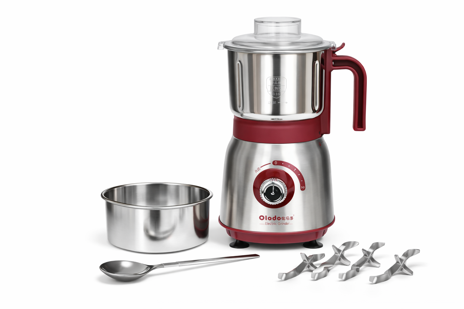 Olodo 2-in-1 Electric Grinder & Juice Blender - 316 Stainless Steel | 600g Capacity | Ghana