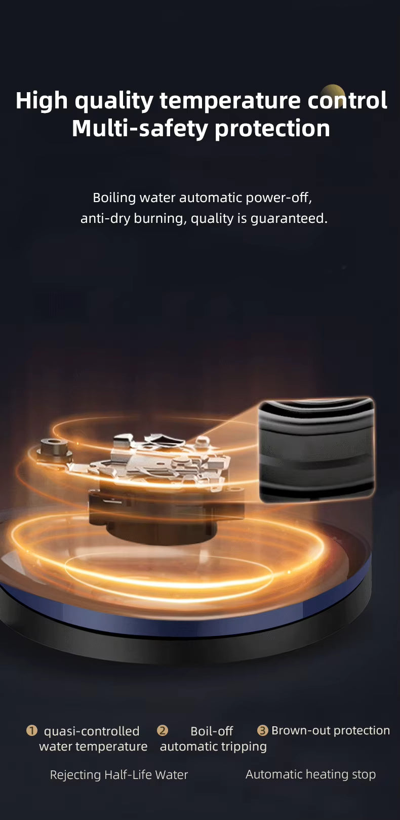 Smart Electric Kettle with Temperature Control - 24H Keep Warm | LED Display | 55dB Quiet | Ghana