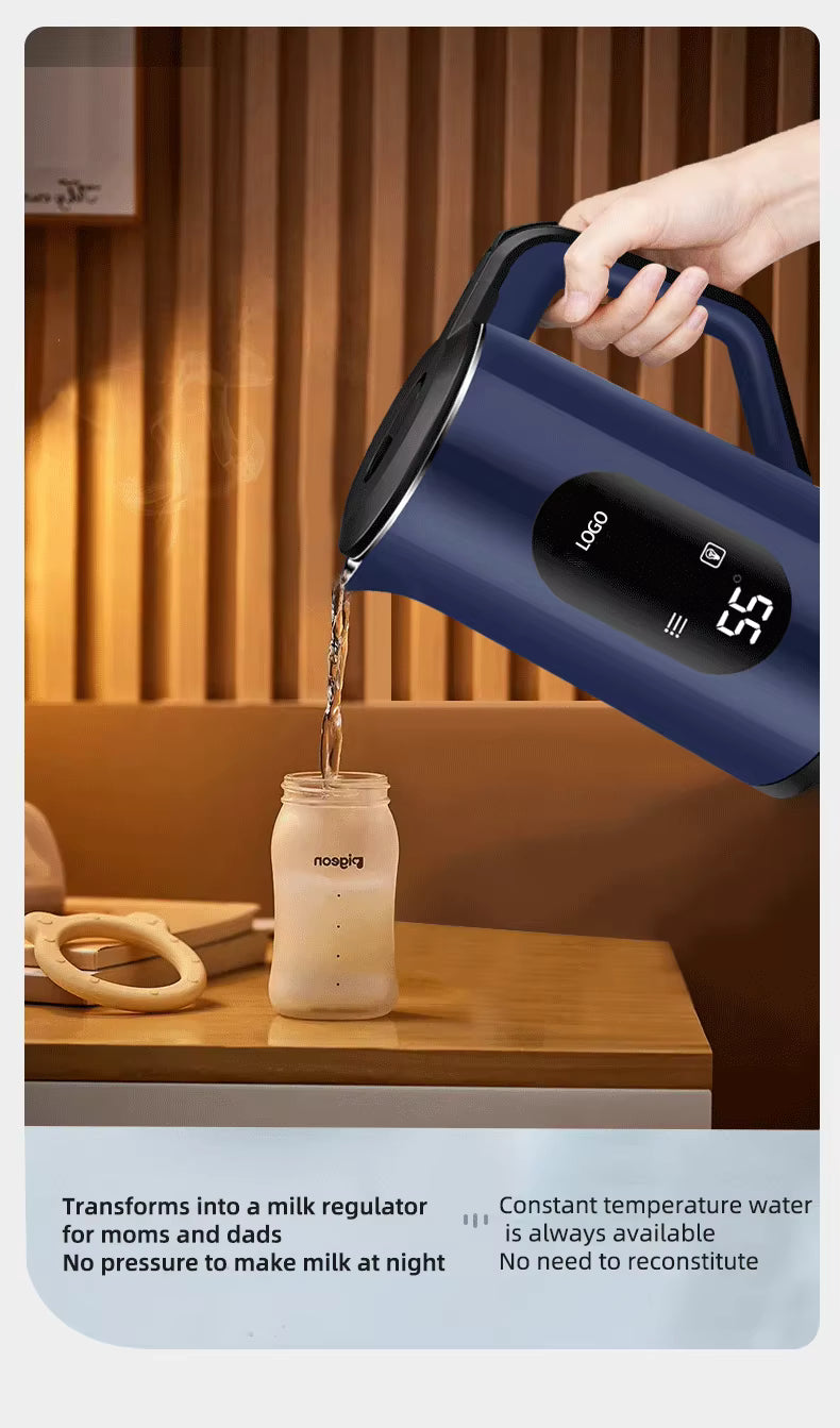 Smart Electric Kettle with Temperature Control - 24H Keep Warm | LED Display | 55dB Quiet | Ghana