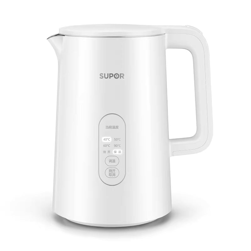 SUPOR 316L Stainless Steel Electric Kettle - 24 Hour Heat Retention | Premium Hot Water Dispenser