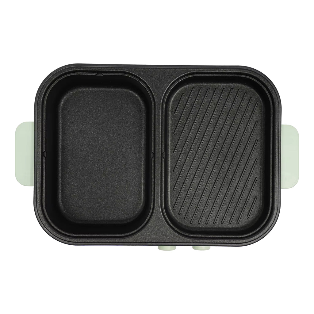 2-in-1 Electric Hot Pot & Grill 1300W - Dual Temperature Control Cooker | 1.2L Capacity