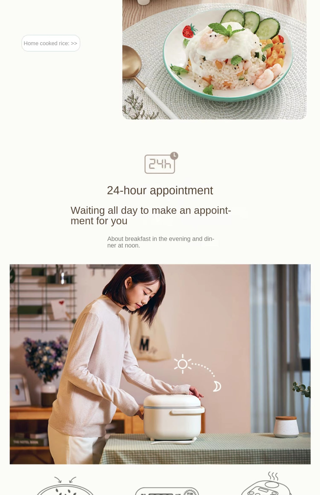 Little Bear Smart Rice Cooker - Microcomputer Control (2L/3L) | Perfect Rice Every Time