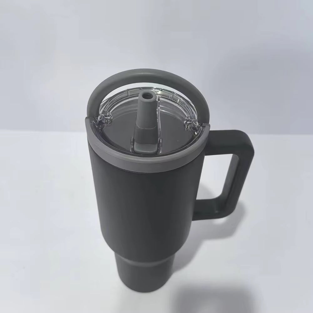 Stainless Steel Vacuum Flask for Couples - Portable Thermos with Handle | Large Capacity