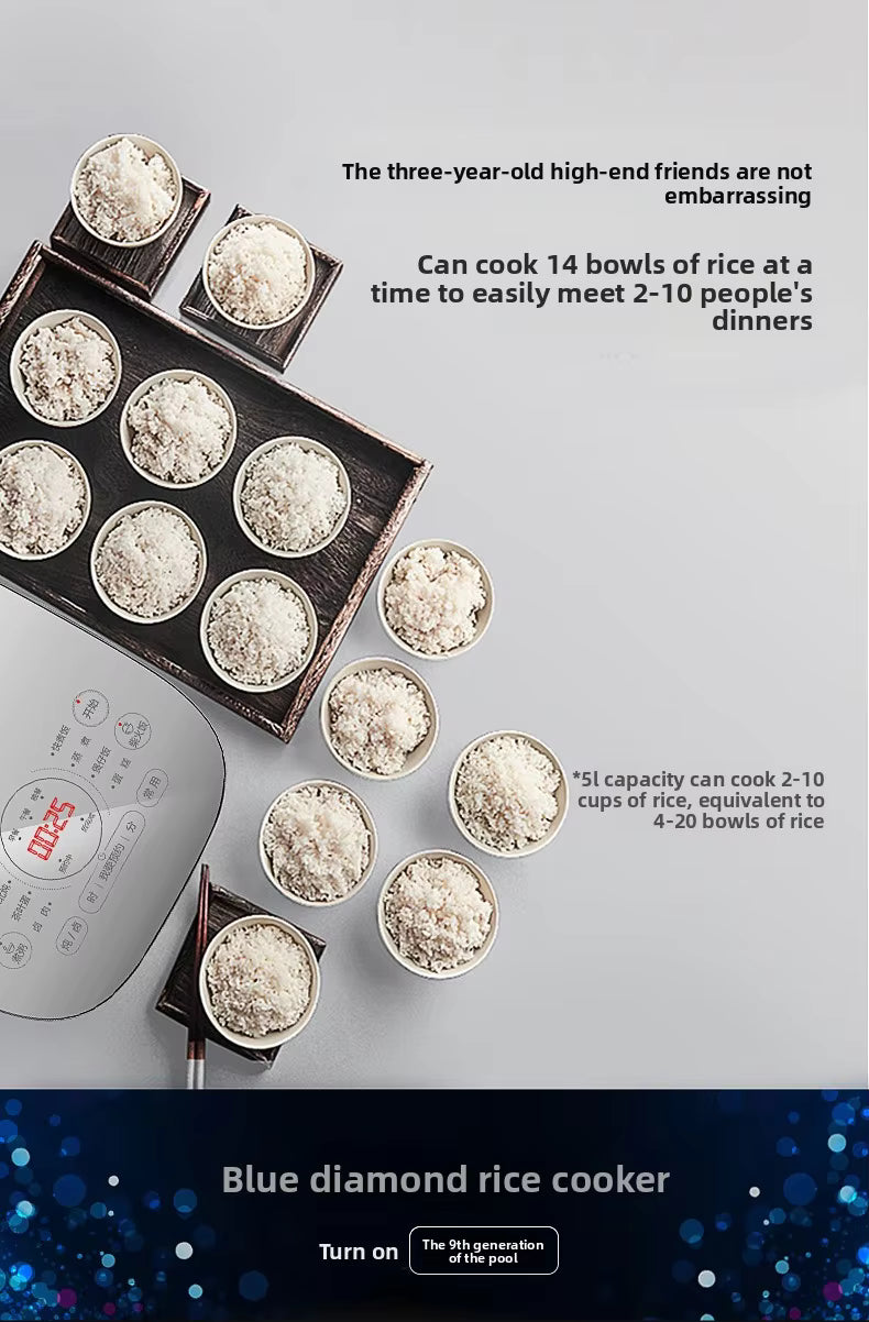 SUPOR Luxury Smart Rice Cooker 5L - 16 Functions with LCD & 24Hr Timer | Model SF50FC973