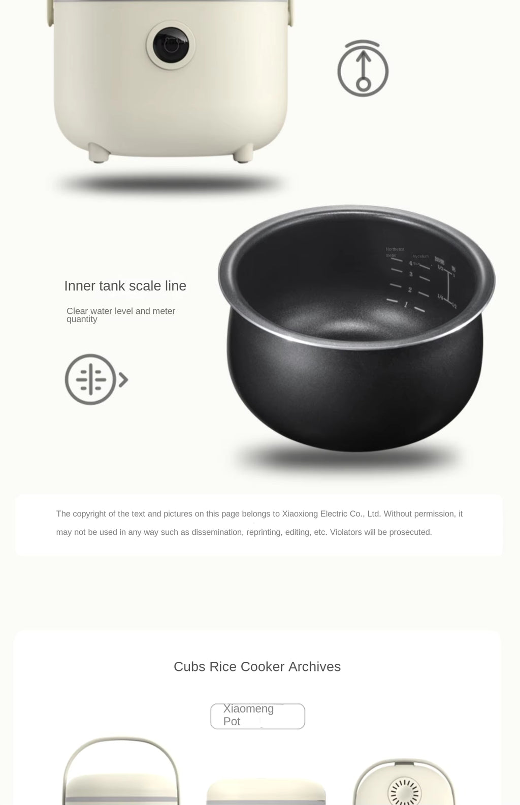 Little Bear Smart Rice Cooker - Microcomputer Control (2L/3L) | Perfect Rice Every Time