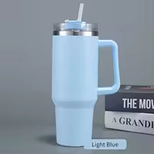 1200ml/40oz Stainless Steel Vacuum Flask with Handle - 8-10 Hour Insulation | Wide Mouth