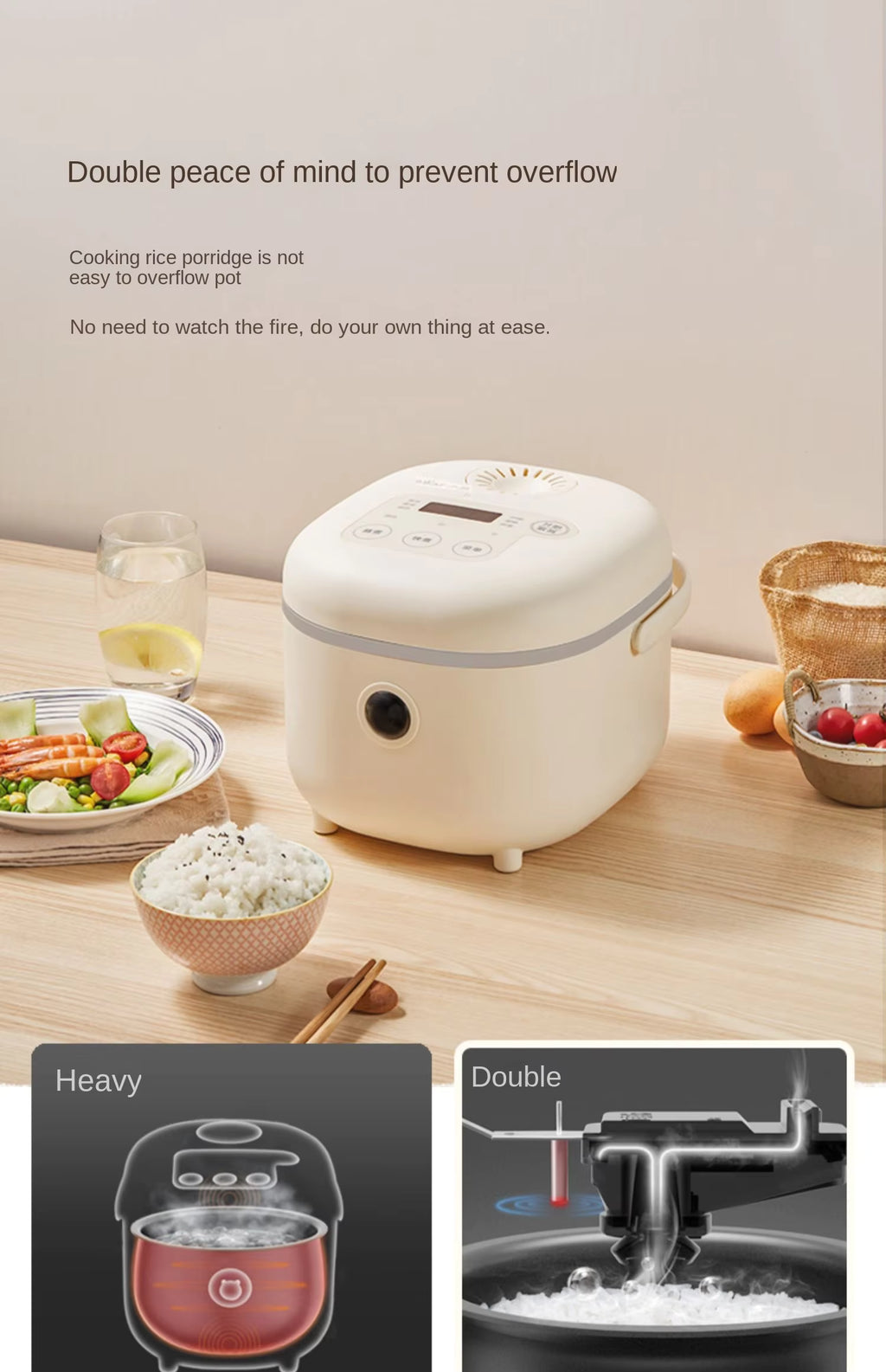 Little Bear Smart Rice Cooker - Microcomputer Control (2L/3L) | Perfect Rice Every Time