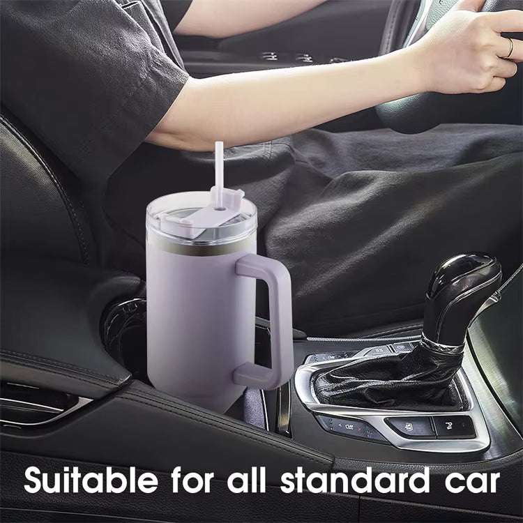 LMETJMA 40oz Stainless Steel Mug with Straw - Eco-Friendly Coffee & Beer Mug | Model JT999