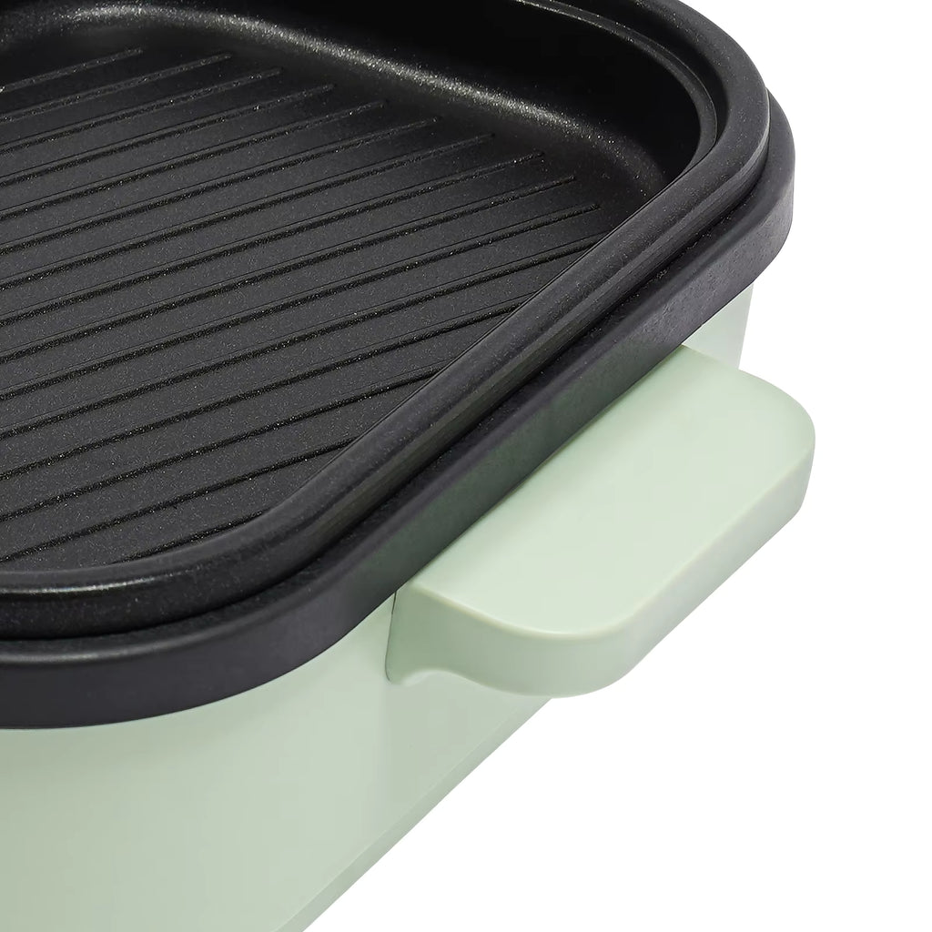 2-in-1 Electric Hot Pot & Grill 1300W - Dual Temperature Control Cooker | 1.2L Capacity