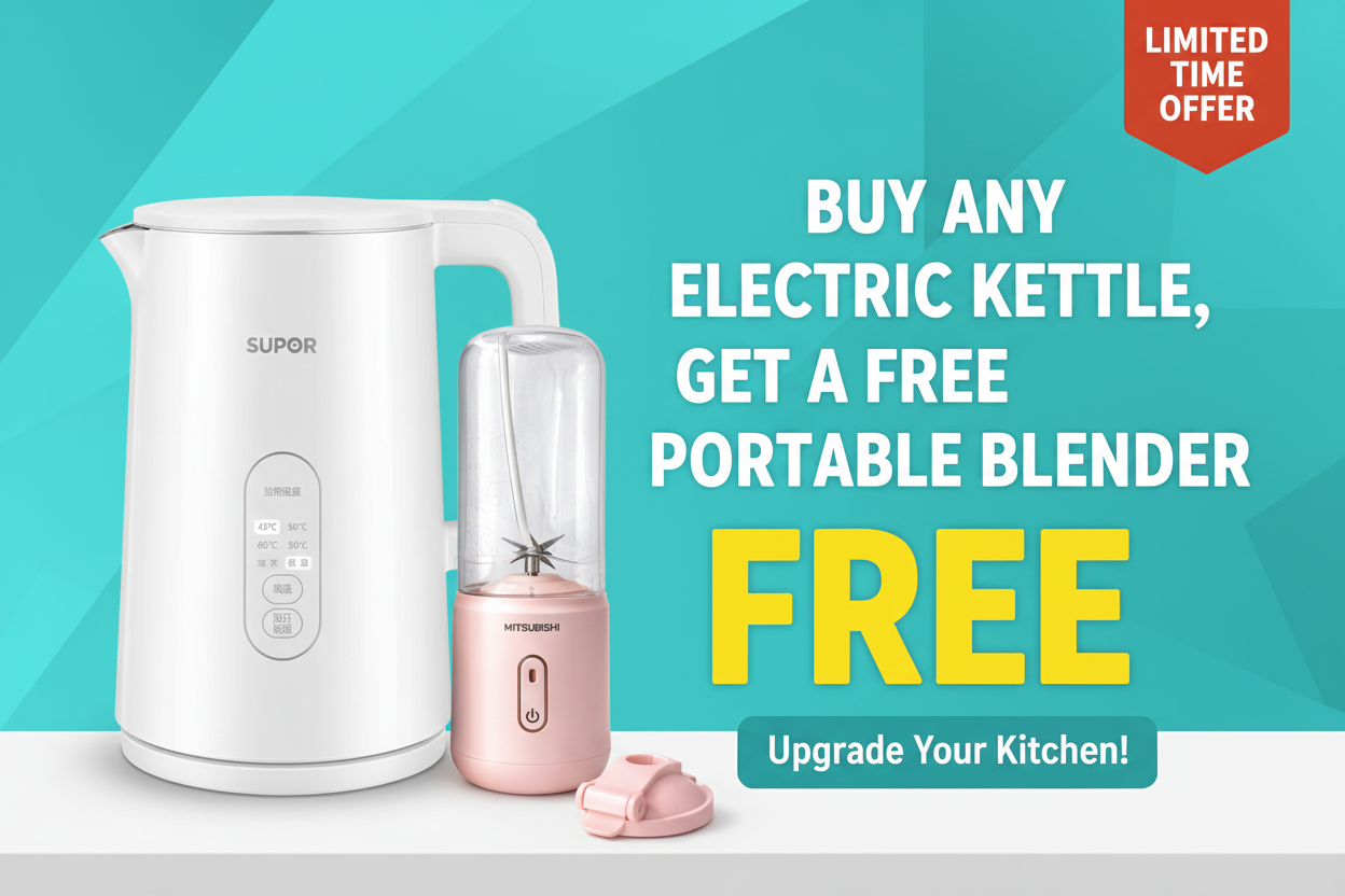 Buy Kettle Get Free Blender Banner