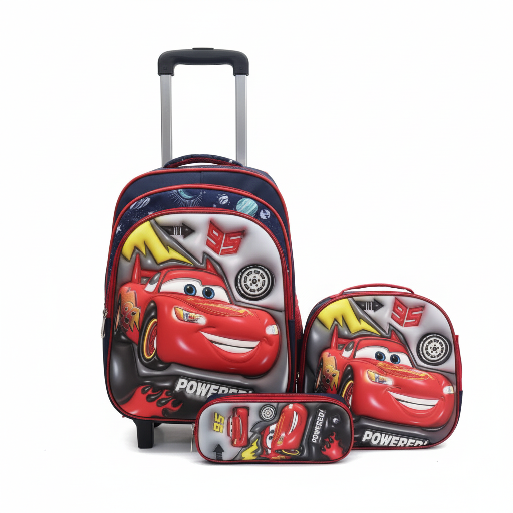 Cars Lightning McQueen 3-Piece Set - Studio White Background