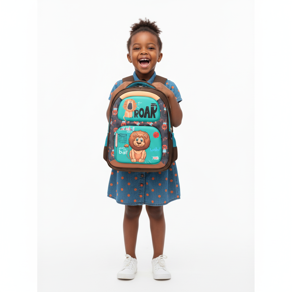 Girl with Lion ROAR Backpack