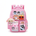 Pink Character Backpack - Studio White Background