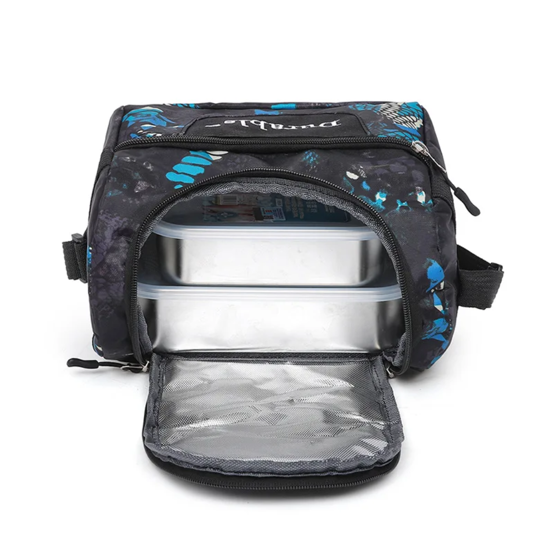 Durable® 3-Piece Butterfly School Backpack Set - Complete Bundle with Lunch Bag & Pencil Case