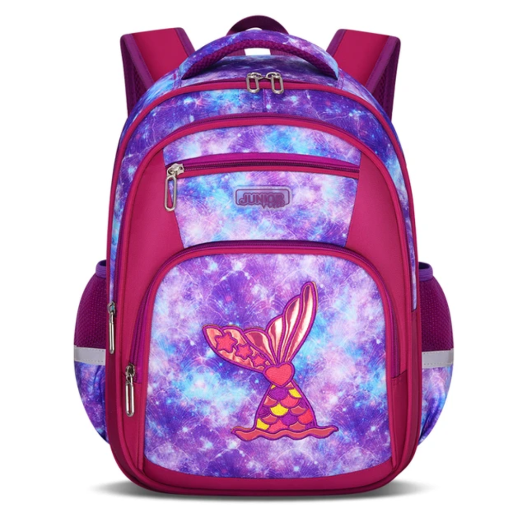 Space Adventure Kids School Backpack - Multi-Compartment Organizer Bag