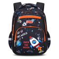 Space Adventure Kids School Backpack - Multi-Compartment Organizer Bag