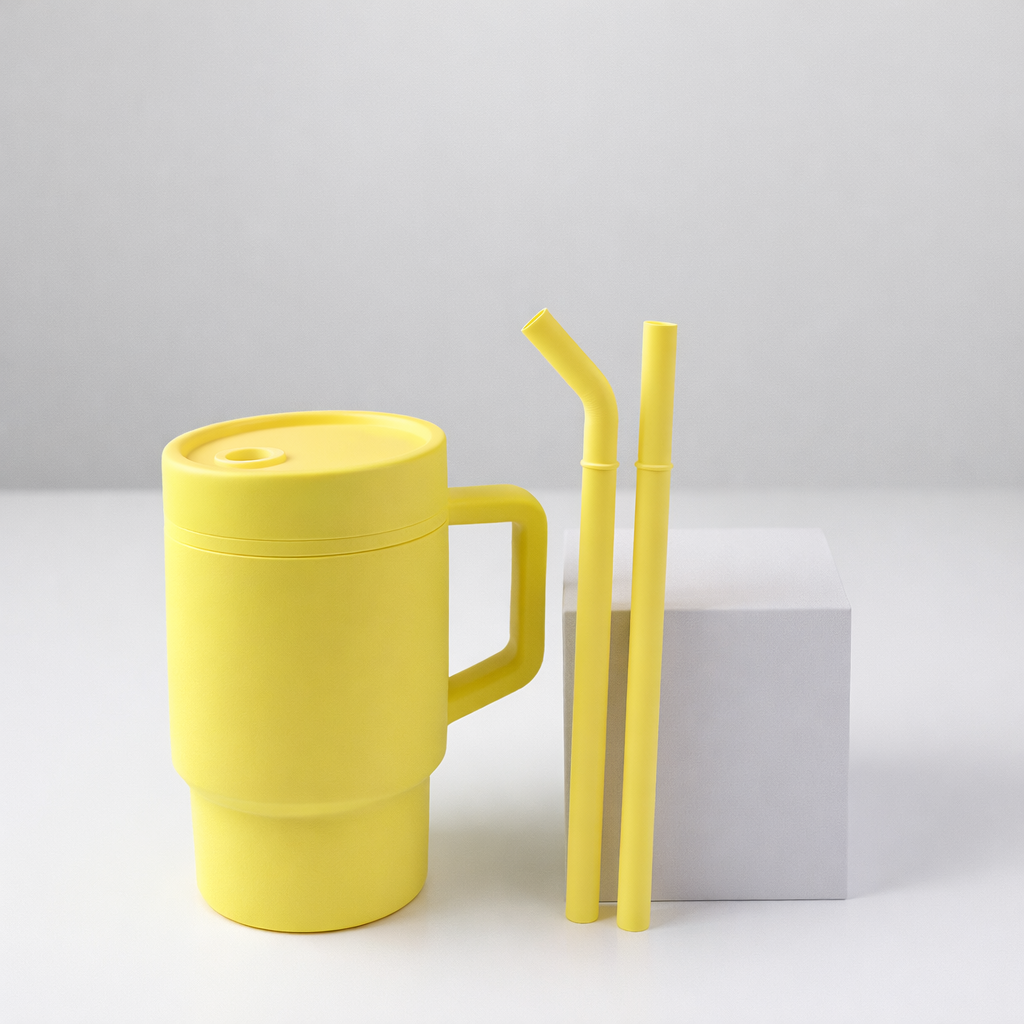 290ml Silicone Baby Cup with Handle - BPA-Free Kids Drinkware | Ages 0-12+