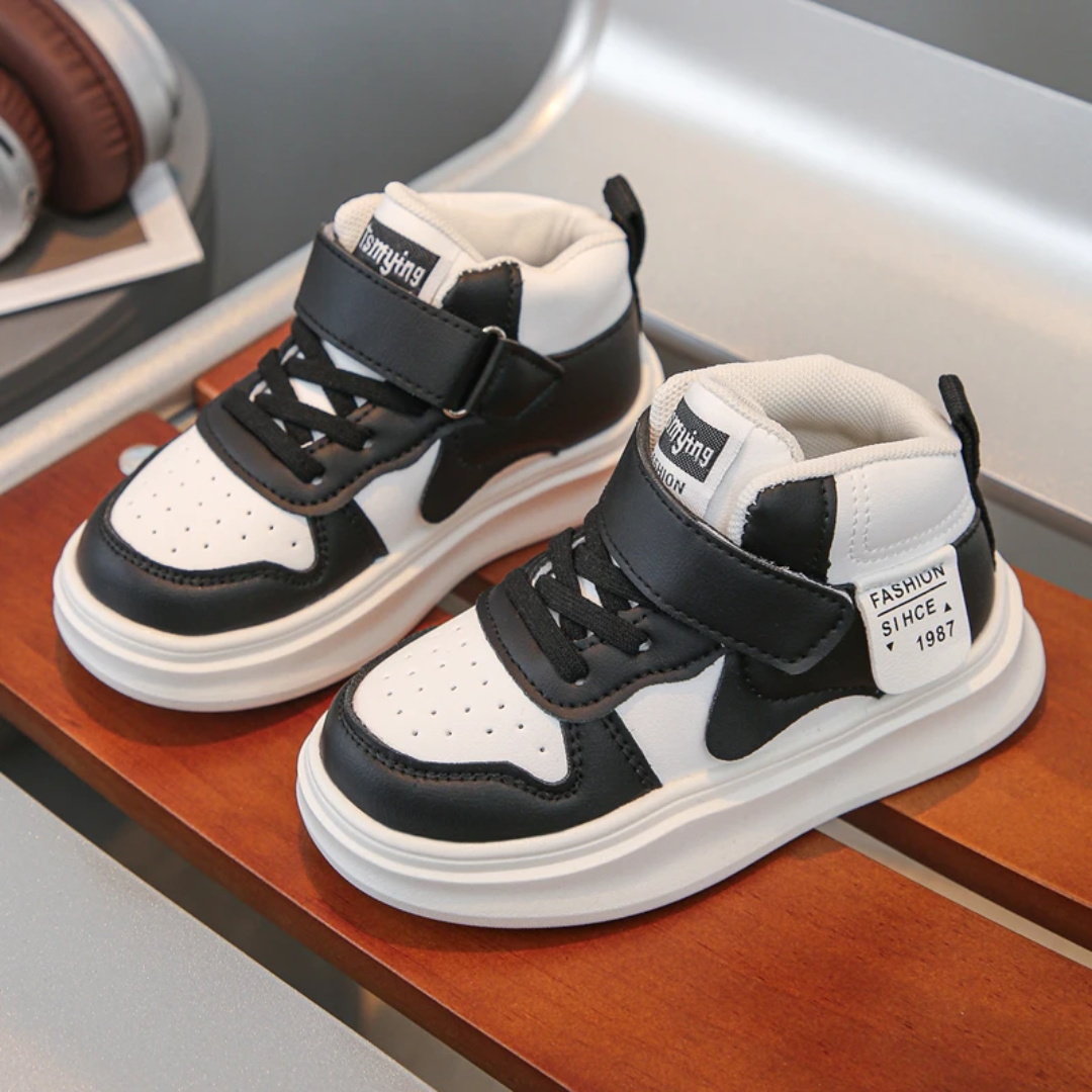 Kids High-Top Sneakers - Classic Basketball Style Shoes
