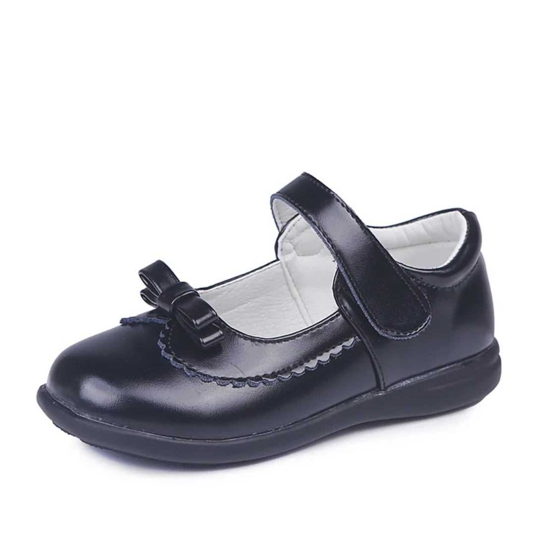 Girls Mary Jane Shoes with Bow - School Dress Shoes
